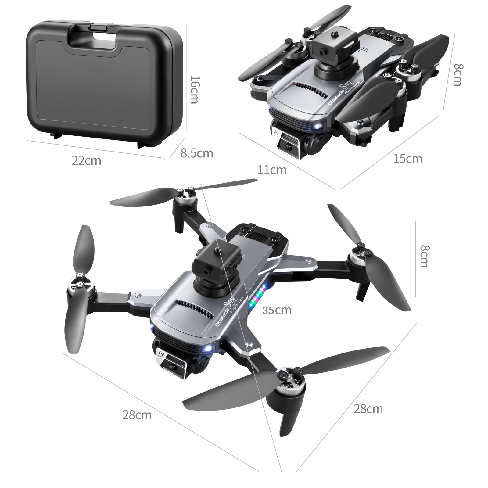 Skládací dron S99 max